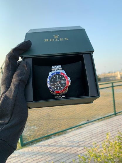 Rolex GMT Master II Pepsi Watch Ostersteel